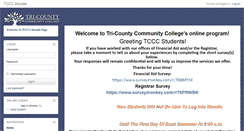 Desktop Screenshot of moodle.tricountycc.edu