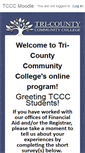 Mobile Screenshot of moodle.tricountycc.edu